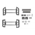 thumbnail image 3 of DV8 Offroad Bed Cargo Rack RRUN-03 MTO Series; Bed Side Mount; 10 Inch Height; Adjustable Length; With 8 D-Rings for Tie-Down Points; With Mounts and Hardware for Hi-Lift Style Jacks; Powder Coated, 3 of 23