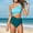 Color Block, variant on SEMPAI Womens One Piece Swimsuit One Shoulder Color Block Side Cutout Ruched Bathing Suit