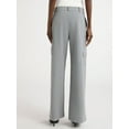 thumbnail image 3 of Scoop Women's and Women's Plus Faux Wool Wide Leg Cargo Pants, 32’’ Inseam, Sizes 0-28W, 3 of 5