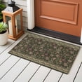 thumbnail image 5 of Sage Green Floral Area Rugs Collection 2'x3', Ethnic Tribe Abstract Art Flowers Non Slip Indoor Rectangle Throw Runner Rug Floor Mat Carpet for Living Room Dining Table Bedroom Nursery, 5 of 9