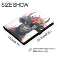 thumbnail image 3 of Leather Notebook with Pen Holder Writing Notepad Includes 100 Pages Lined Journal Cute Black Cow, 3 of 6