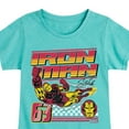 thumbnail image 3 of Marvel Iron Man - Racing - Toddler And Youth Girls Fitted Short Sleeve Graphic T-Shirt, 3 of 5