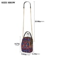 thumbnail image 2 of FORMRS Crossbody Bag for Women Quilted Travel Shoulder Cell Phone Purse with Chain Strap Handbag, Red Geometric Eagle, 2 of 7