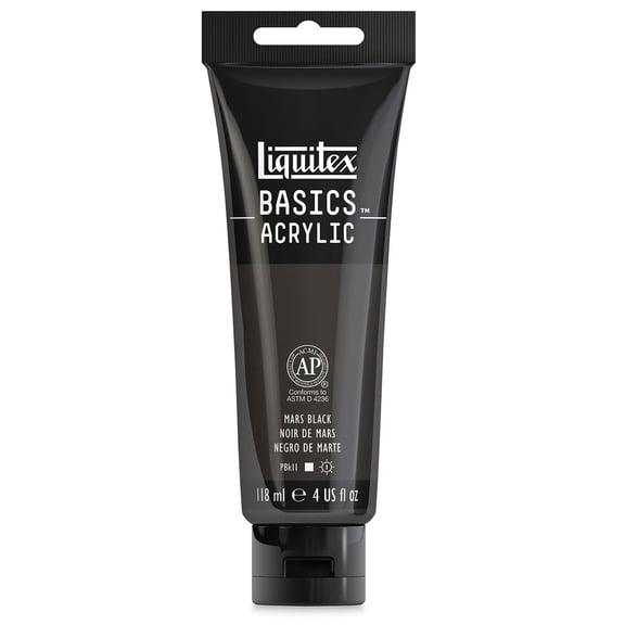 Liquitex Basics - Mars Black, 4 oz tube