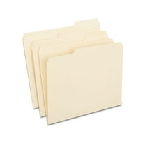 Staples 100% Recycled Manila File Folders Letter 3-Tab 100/Box (246850) TR246850-CC