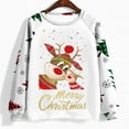 thumbnail image 5 of Puntoco - Sudadera con estampado navideño de manga larga para mujer, informal, a la moda, blusa Puntoco Puntoco-3587, 5 of 5