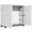White, variant on Hemoton Black Plastic Garage Cabinet Weather Resistant Indoor Outdoor Storage Solution