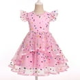 thumbnail image 4 of IDOPIP Toddler Party Dress Girls Butterfly Daisy sequins Princess Dress Ruffle Tulle Tutu Wedding Dress, 4 of 9