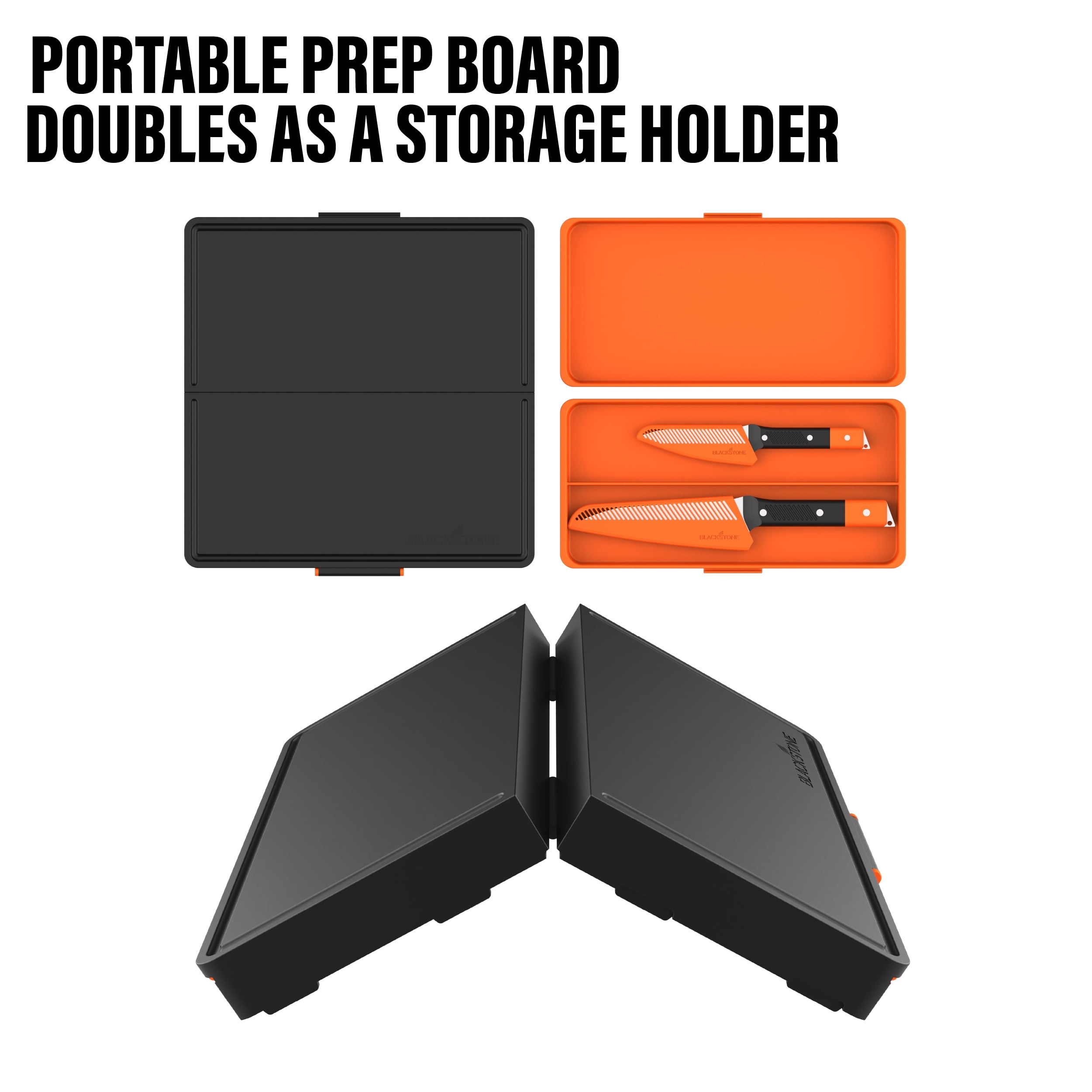 Blackstone Adventure Ready Camp Knives and Prep Board Kit, 5-Piece