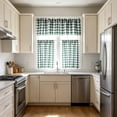 thumbnail image 4 of 3 Piece Kitchen Curtain Set, Heat Insulating Window Drape, Filtering Light Curtain, Dustproof Window Treatment for Kitchen Sink Basement Home Window Decoration, 4 of 6