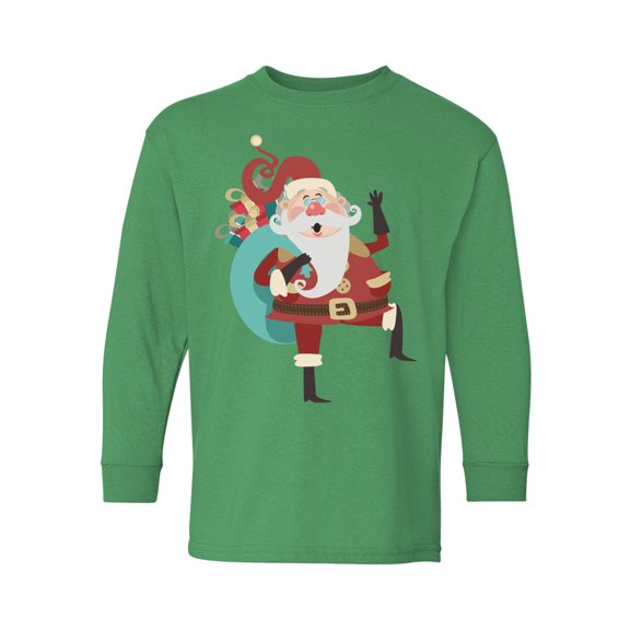 Awkward Styles Xmas Long Sleeve Shirt for Kids Youth Boys Girls Christmas Cartoon Shirt