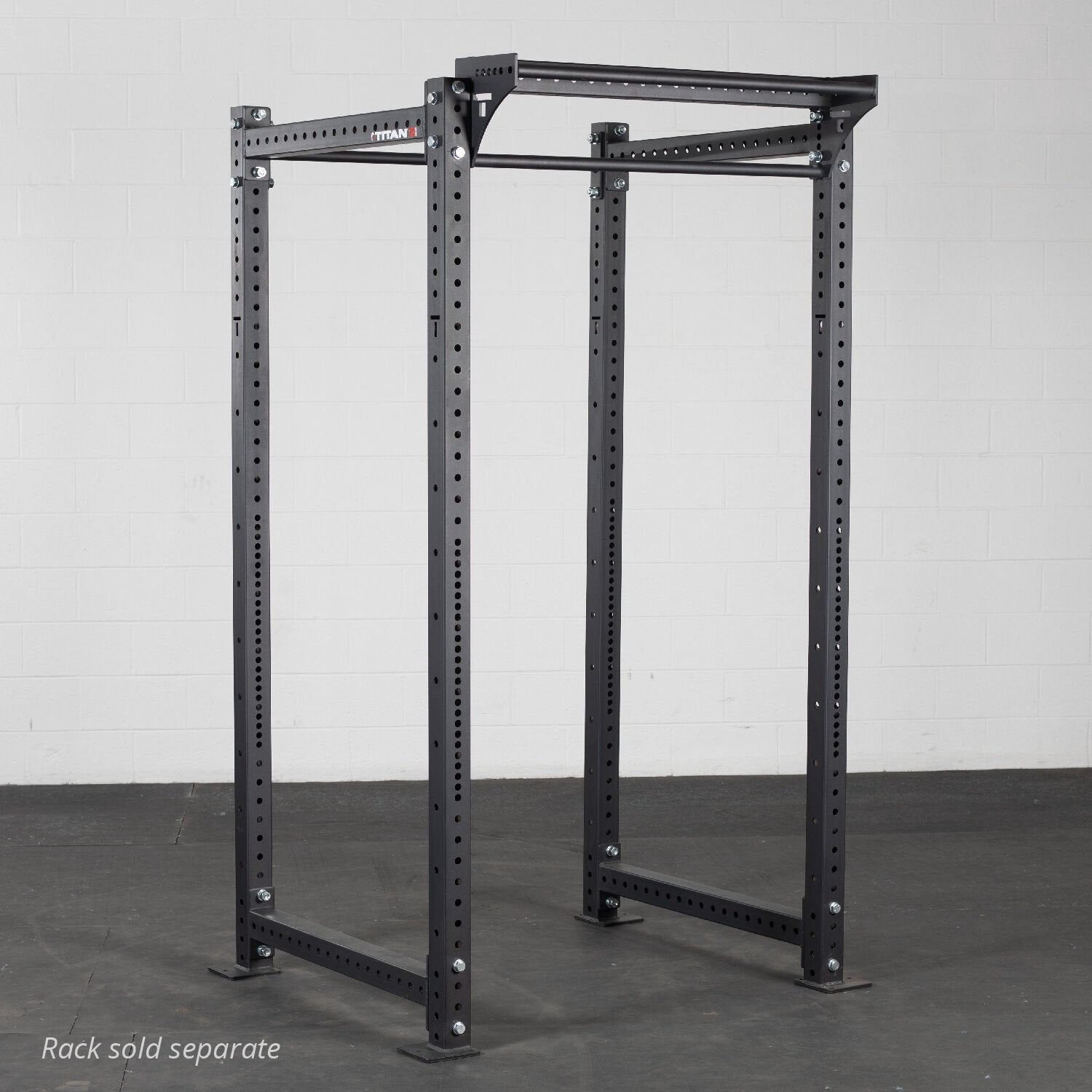 Titan Fitness Rack Mounted Dual Pull-Up Stabilizer Bar Fits T-3 or X-3 Series Power Racks, 32mm Grip, 2" x 3" Stabilizer Bar Power Rack Connector