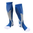 thumbnail image 3 of 2 Pcs Bas de Compression de Sport Anti-Fatigue Bas Mi-Mollet Manche Bas de Sport Bleu G-TG, 3 of 8