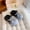 black, variant on Girls' Clog Sandals Summer New Style Children's Rhinestone Smiley Face Soft Sole Sandals Parent-Child Style Fashionable Girls' Slippers Comfortable and Versatile