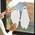 thumbnail image 5 of PYURTEP Halloween Decorations Window Clings 2Pcs, Reusable Large White Ghost Decal, Removable Glass Stickers for Home Window, Mirror Halloween Decor, 5 of 7