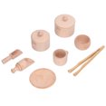 thumbnail image 2 of Juguetes De Cucharas De Madera, Juguetes Para Juego De Imitación Juguetes De Cubo Sensorial De Aprendizaje De Motor Fino Desarrollo De Habilidades Motoras Para Jugar En El ANGGREK Otros, 2 of 8
