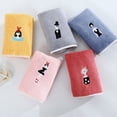 thumbnail image 4 of Joernso Hand Towel Super Soft High Water Absorption Allergy Free Cartoon Embroidery Character Design Kitchen Towel for Home, 4 of 8