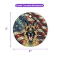 thumbnail image 5 of Patriotic Belgian Malinois Stained Glass Portrait American Flag Ceramic Round Ornament Sheepdog Dog Lover Gifts Home Tree Decor - 01010, 5 of 5