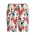 thumbnail image 3 of Picia Roosters Pajama Shorts for Men, Men's Pajama Bottoms, Sleepwear,Short Pajama Pants-X-Large, 3 of 9