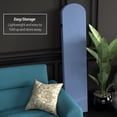 thumbnail image 2 of 6 ft. Classic Arch Velvet Room Divider Blue 3 Panel, 2 of 7