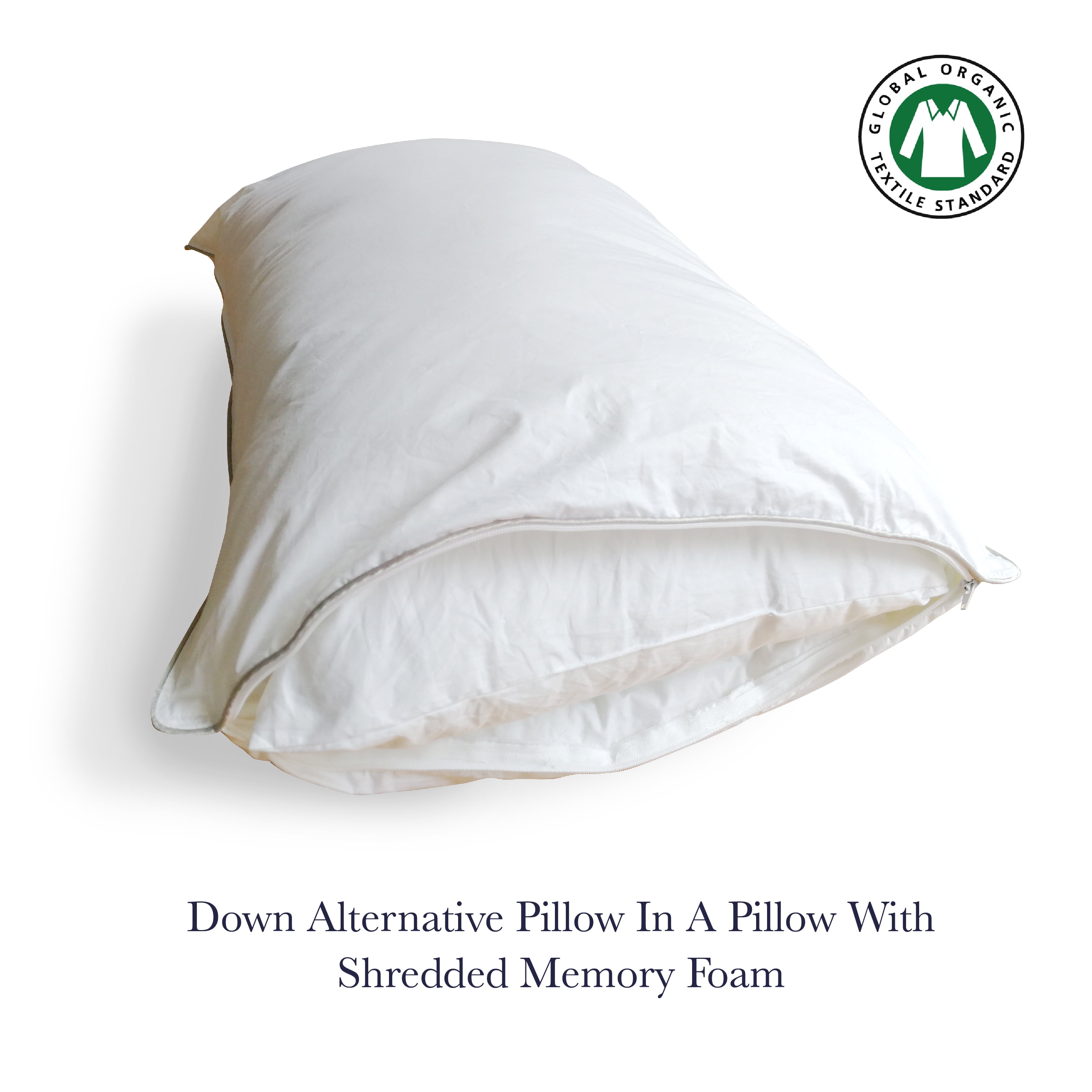 walmart shredded memory foam pillow