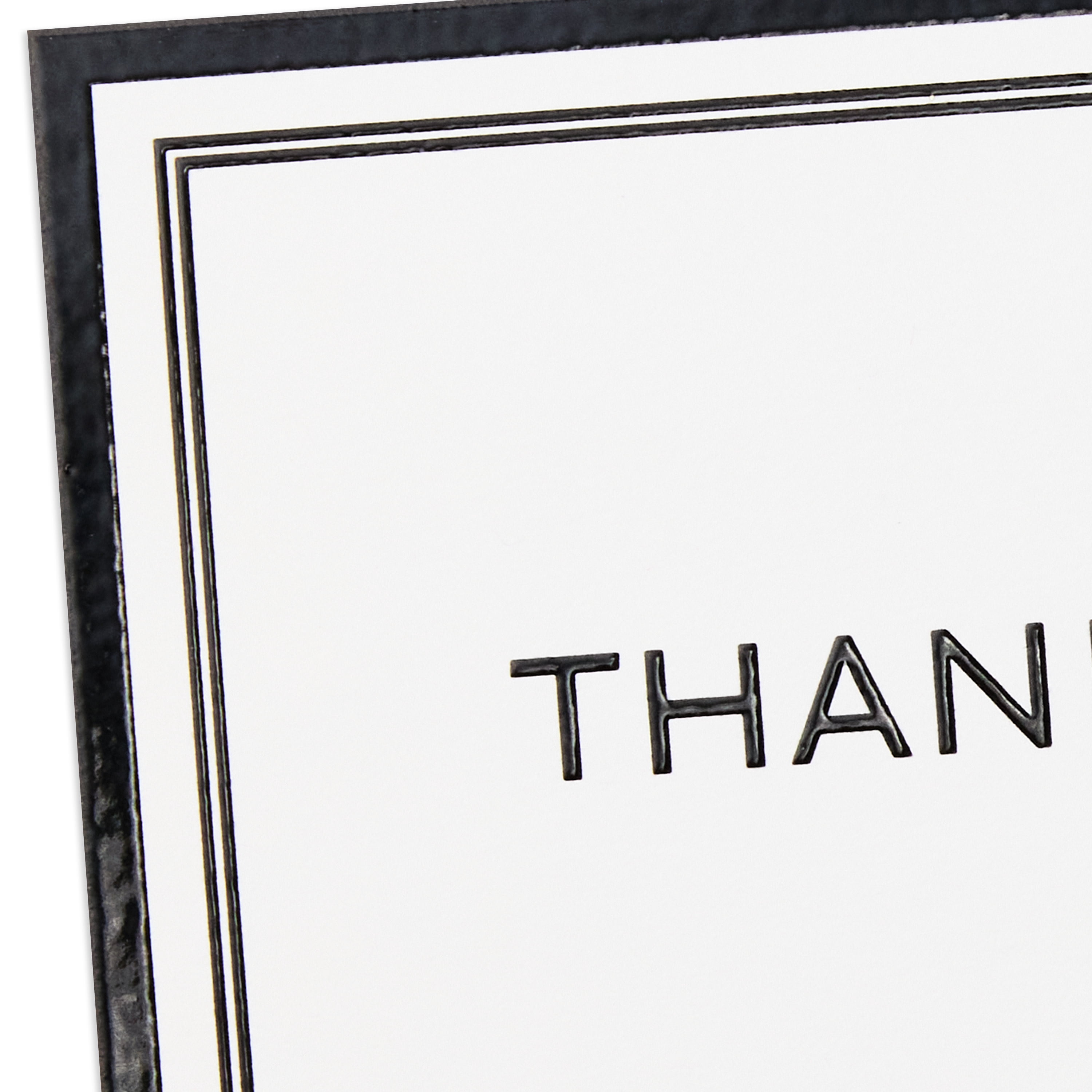 Hallmark Blank Thank You Notes (Elegant Black and White Framed), Pack of 10