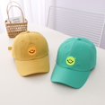 thumbnail image 4 of Smiley Face Hat Kids Baseball Hat Cap Girls Boys Adjustable Toddler Baseball Cap Cute Embroidered Hats Age 2-8, 4 of 5