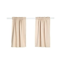 Small Window Curtains ,Kitchen/Bathroom/Kids Bedroom Decor Thermal Insulated Window Short Curtain Room Darkening Window Curtain Tiers