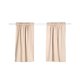thumbnail image 1 of Cortinas LYCAQL 100 % opacas para ventana, con forro negro, que bloquean el frío y la luz, ideales para habitación de bebé, con aislamiento térmico (beige, 2 unidades, 45,7 x 132 cm cada panel), 1 of 8