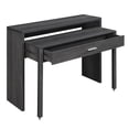 thumbnail image 2 of Newport Console JB / Bureau Coulissant avec Tiroir et Riser en Finition Bois Gris, 2 of 10