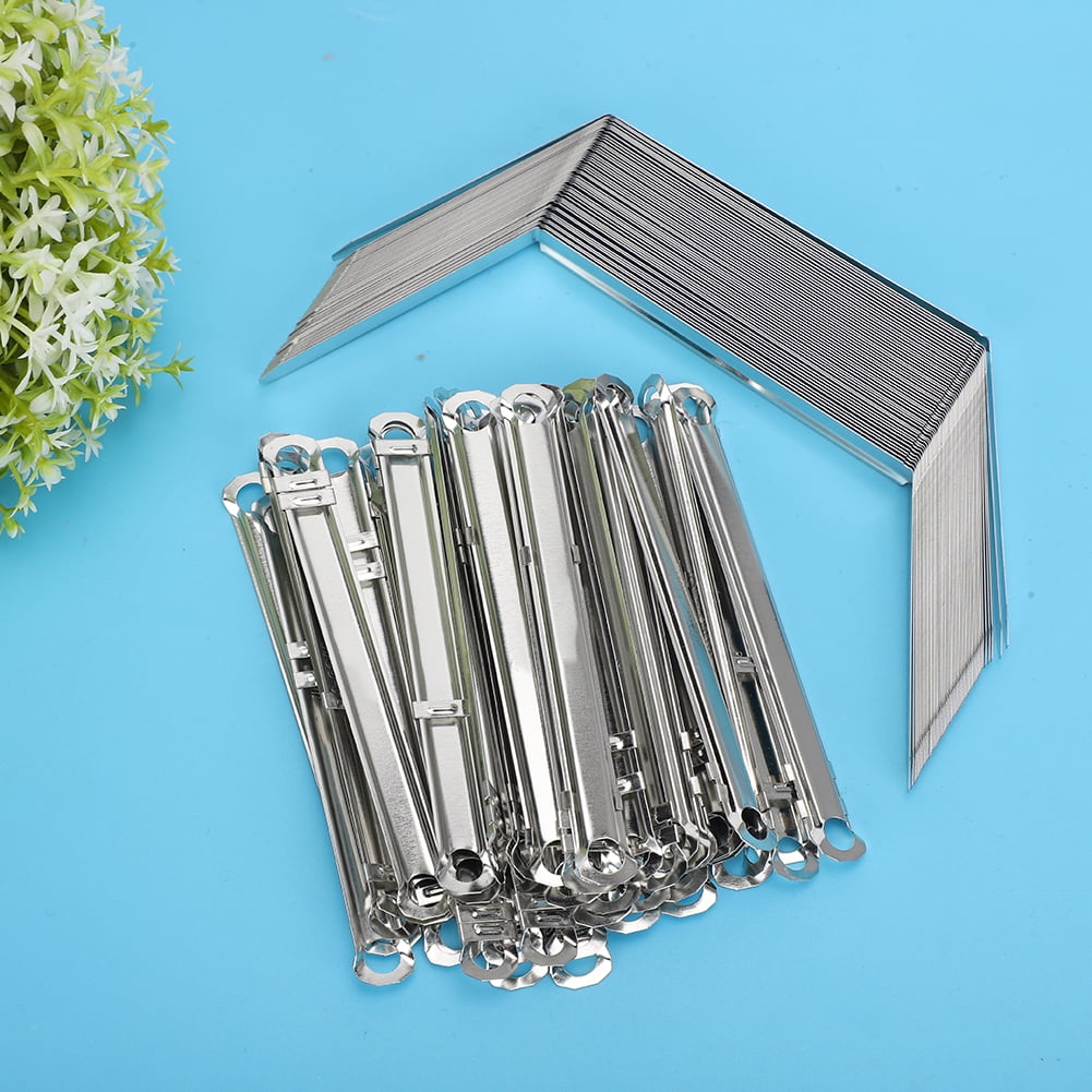 Paper Fasteners 50pcs File Fasteners 2Hole Iron Binder Clip Paper