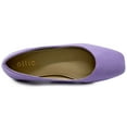 thumbnail image 6 of Ollio Women's Shoes Faux Suede Basic Slip On Comfort Square Toe Ballet Flat SF177, 6 of 6