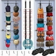thumbnail image 2 of 2Pcs Hat Rack Organizer Baseball Holder Storage Cap Hanger Door Wall Caps Stand, 2 of 6