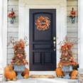 thumbnail image 4 of 22-Inch Fall Wreaths for Front Door, Physalis Wreath Fall Decor with Golden Berries and Eucalyptus Leaves, Perfect for Autumn Harvest Home and Porch Decor, 4 of 6