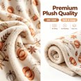 thumbnail image 2 of Fall Throw Blanket Watercolor Pumpkin Maple Leaf Extra Thick & Soft Flannel for Sofa Bed Farmhouse Thanksgiving Halloween Fall Decorations by MPOISVA, 2 of 4