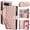 Rosegold, variant on Dteck for Google Pixel 8A Case, Crossbody Shoulder Strap RFID Blocking Shockproof Magnetic Closure Flip Stand Card Slot Wallet Zipper Lanyard Phone Case Cover, Black