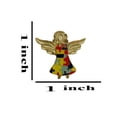 thumbnail image 2 of 3 Piece Set Autism Awareness Heart Colorful Puzzle Pieces Lapel Hat Pins 3P014, 2 of 4