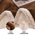 thumbnail image 4 of Evlmd Sherpa Throw Blanket for Couch Sofa - Fuzzy Soft Cozy Blanket for Bed, Fleece Thick Warm Blanket for Winter, Coffee Fall Winter Twin Blanket, 71x80 Inches, 4 of 7