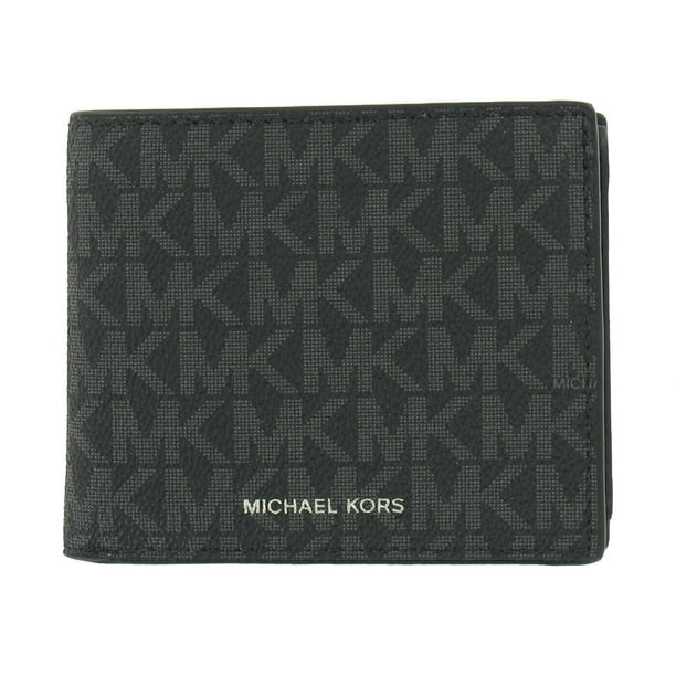 Michael Kors 'Jet Set L-Fold' Men'S Graphic Bi-Fold Wallet L-Fold with Id  (Brown) 