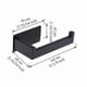 thumbnail image 2 of Toilet Paper Shelves Holder Matte Black, Toilet Tissue Roll Holders Dispenser(black), 2 of 5