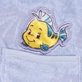 thumbnail image 3 of Disney The Little Mermaid Ariel Loop Terry Cloth Hooded Swim Cover Up Toddler to Big Kid, 3 of 4