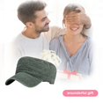 thumbnail image 5 of Slccxzc Flat Military Cap Adult Outdoor Sun Hat Green, 5 of 7