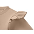 thumbnail image 4 of Arshiner Toddler Girls 2 Piece Fall Outfits Ruffle Trim Long Sleeve Pullover Sweatshirts and Pants, 4 of 6