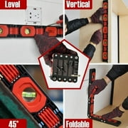 Multi-functional Foldable Level 28-Inch Multi-angle Measurement Precise Leveling Woodworking Tools