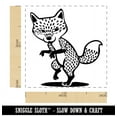 thumbnail image 2 of Suspicious and Sneaky Fox Self-Inking Rubber Stamp Ink Stamper - Yellow Ink - Small 1 Inch, 2 of 7