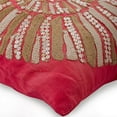 thumbnail image 2 of Decorative Pillow Cover, Coral Throw Pillow Covers 16x16 inch (40x40 cm), Linen Decorative Pillow Covers, Sea Creatures, Sea Shells, Jute, Beach Style Pillow Covers - Coral Sea Shells, 2 of 3
