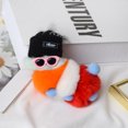 thumbnail image 3 of Minnieouse LLavero de gusano de pulgada, colgante de oruga de peluche, bonito adorno de dibujos animados, bolsa Kawaii, bola colgante para mujer, Ropa, zapatos y accesorios Miscelánea Rojo Patrón 2, 3 of 6