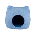 thumbnail image 2 of Cama con cojín para gatos Zulema Cueva de la cama del gato Azul, 2 of 7