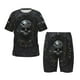 thumbnail image 1 of Balery Ornate Dark Skull Book Conjunto de Pijama Infantil de Manga Corta con Estampado – Ropa de Dormir de Algodón Suave-XX-Large, 1 of 6