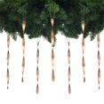 thumbnail image 1 of Ams Adornos Para Árbol De Navidad, 24 Piezas De Carámbanos Retorcidos De Aluminio, Juego De Adornos Para Árbol De Navidad, Suministros De Decoración Para Fiestas De Año Nuevo (Champán Mate De 9,8 Pulg, 1 of 5